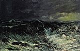 Gustave Courbet Canvas Paintings - The Wave 2